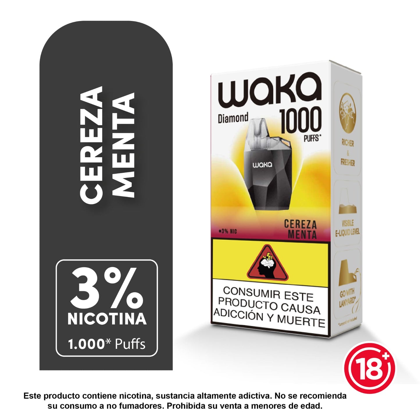 Waka DIAMOND - 1k 1000 PUFFS - LANZAMIENTO