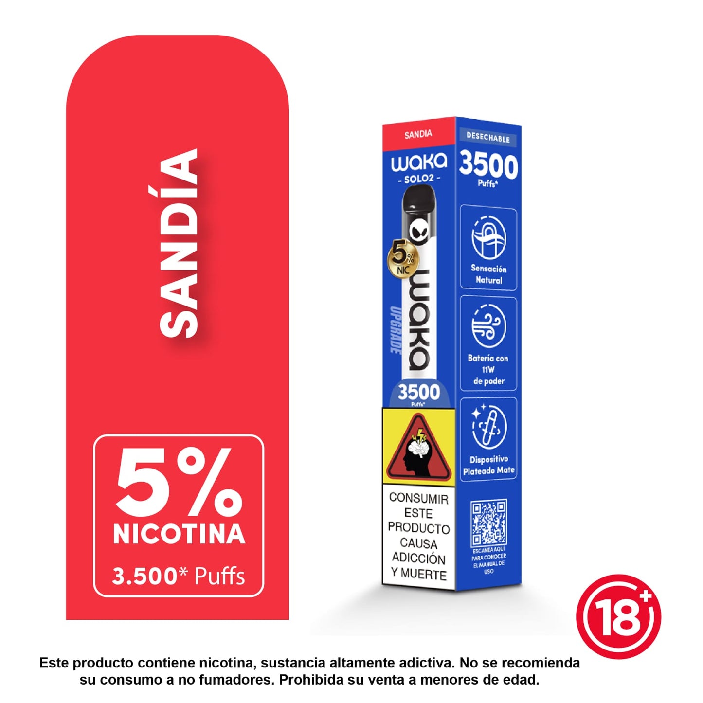 Waka SOLO - 3.5k 3500 PUFFS - LANZAMIENTO