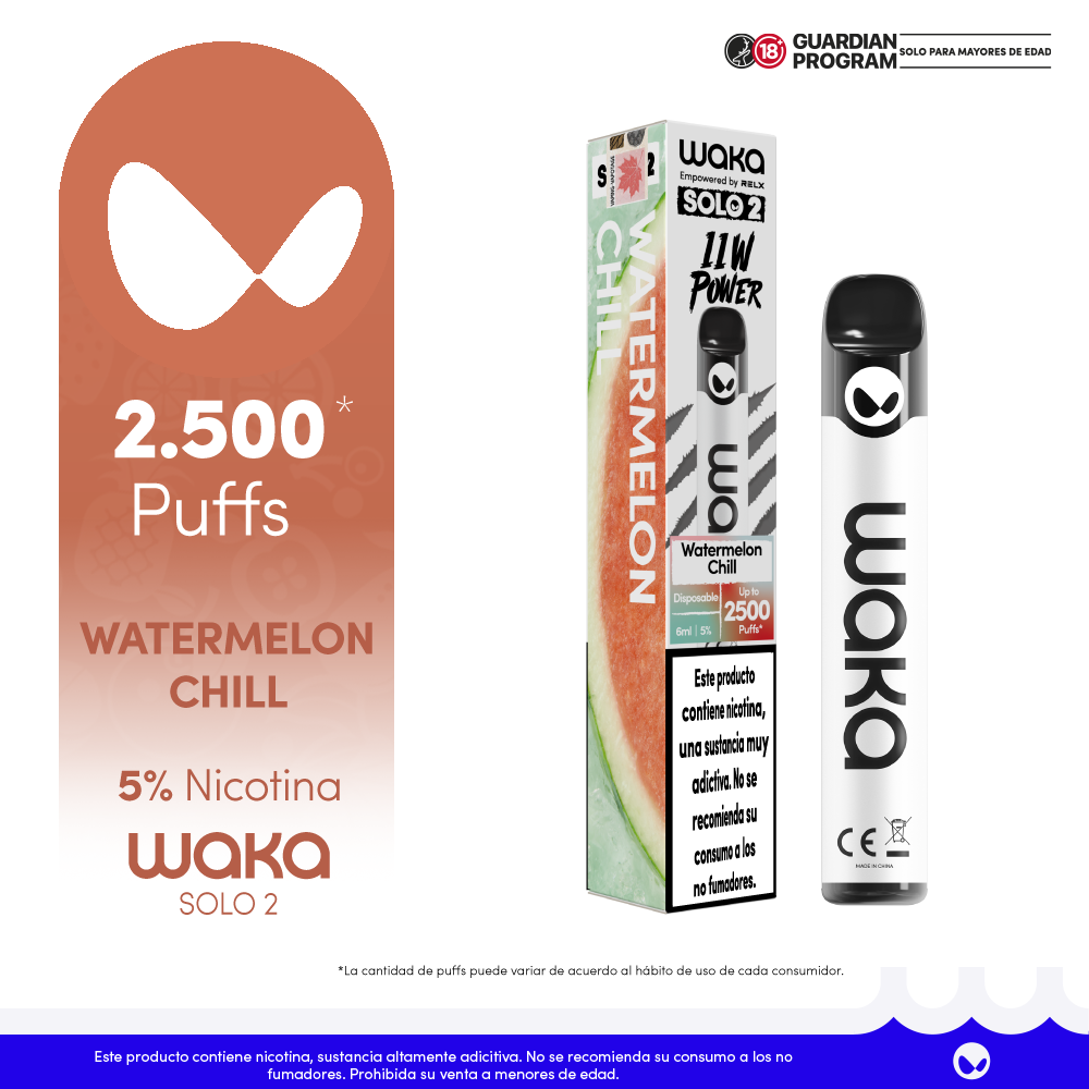 Waka SOLO2 - 2.5k 2500 PUFFS