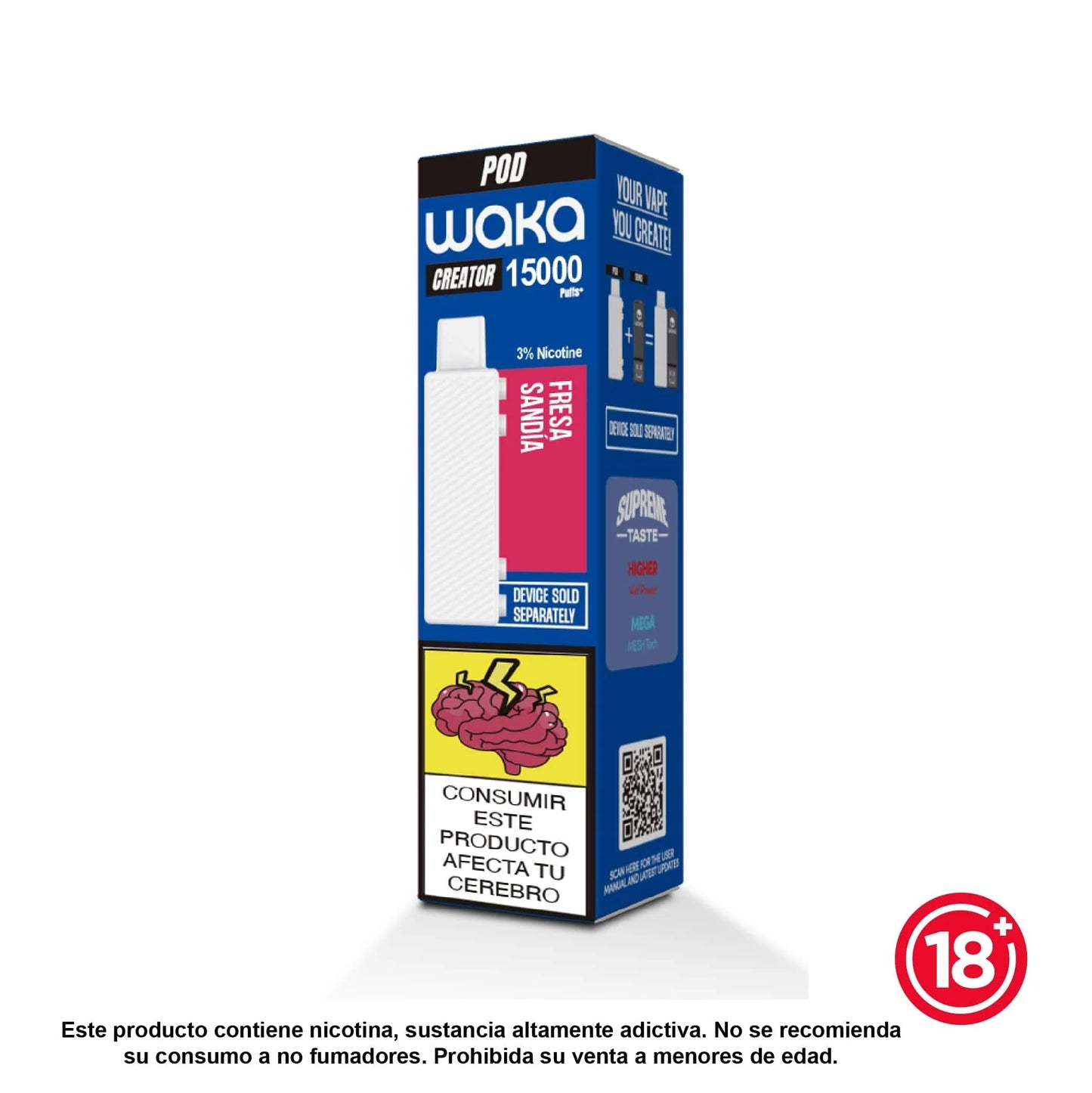 Waka CREATOR POD y/o Batería - 15k PUFFS