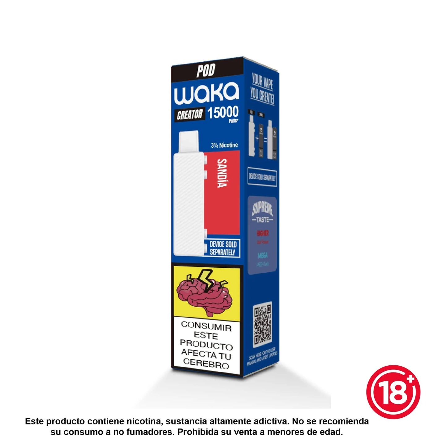 Waka CREATOR POD y/o Batería - 15k PUFFS