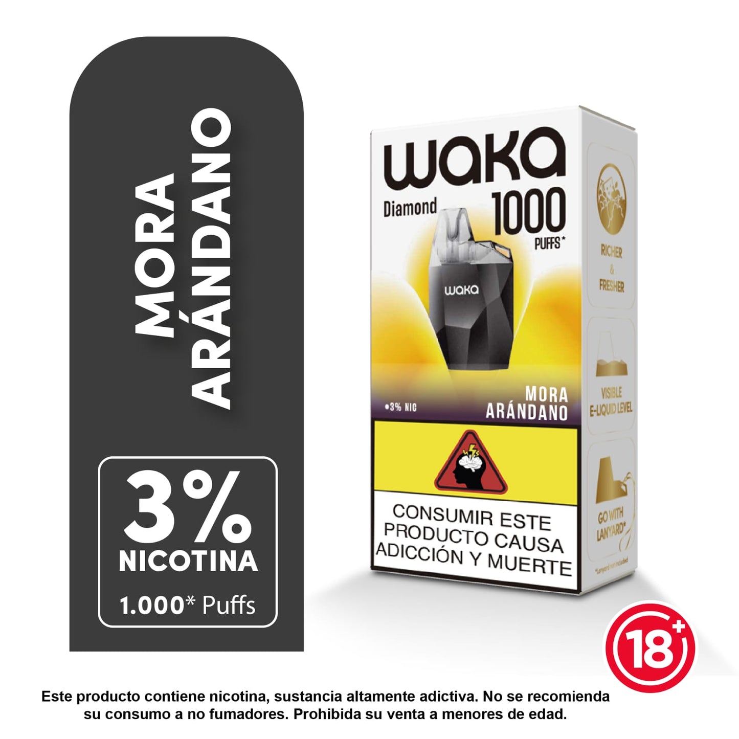 Waka DIAMOND - 1k 1000 PUFFS - LANZAMIENTO