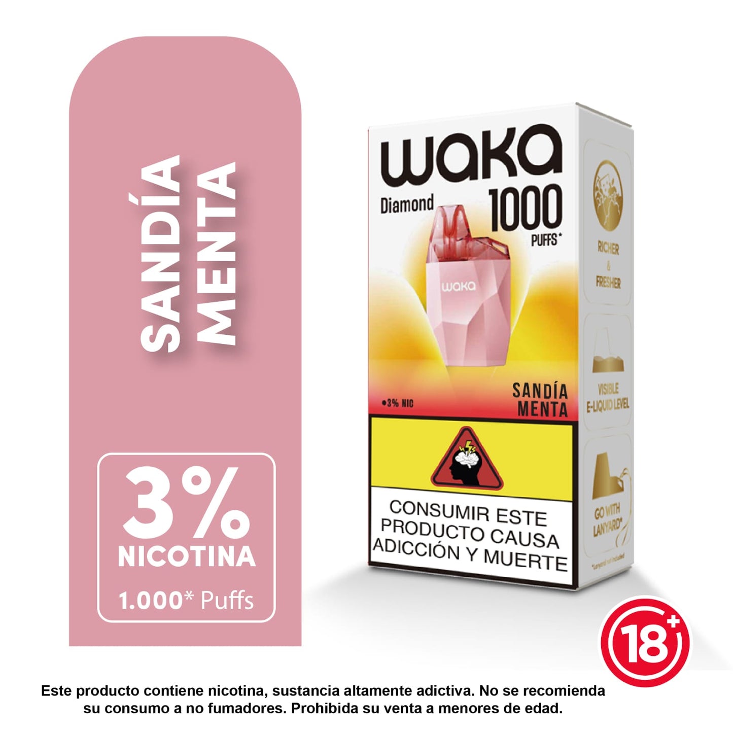 Waka DIAMOND - 1k 1000 PUFFS - LANZAMIENTO