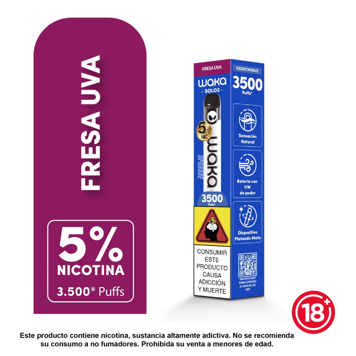 Waka SOLO - 3.5k 3500 PUFFS - LANZAMIENTO