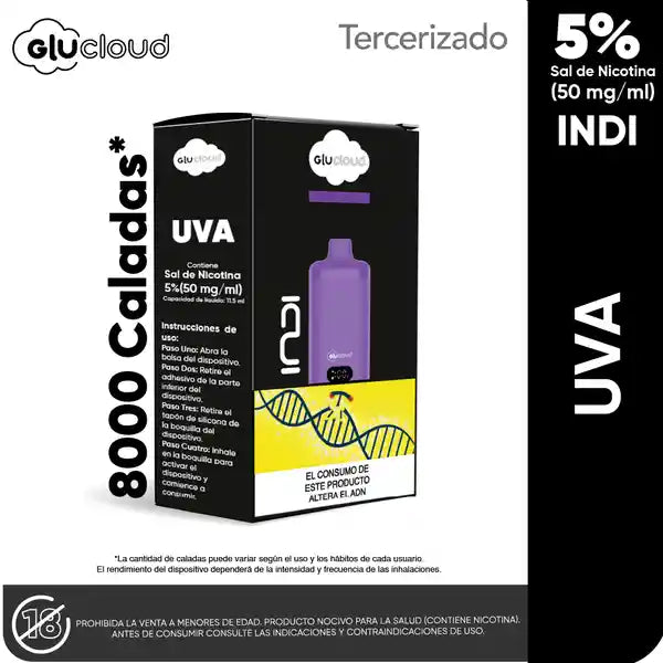 Glu Cloud INDI - 8k PUFFS